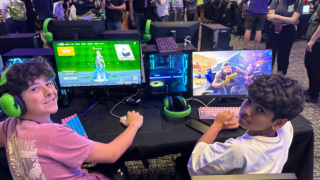  Clements High School students playing video games